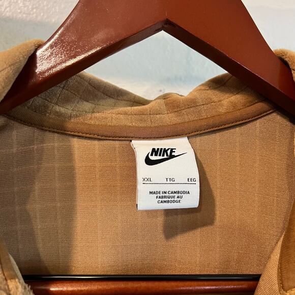 Nike Two Piece Set Size XXL - Tan Waffle Plush Sweater & Jogger Pants - Picture 8 of 16